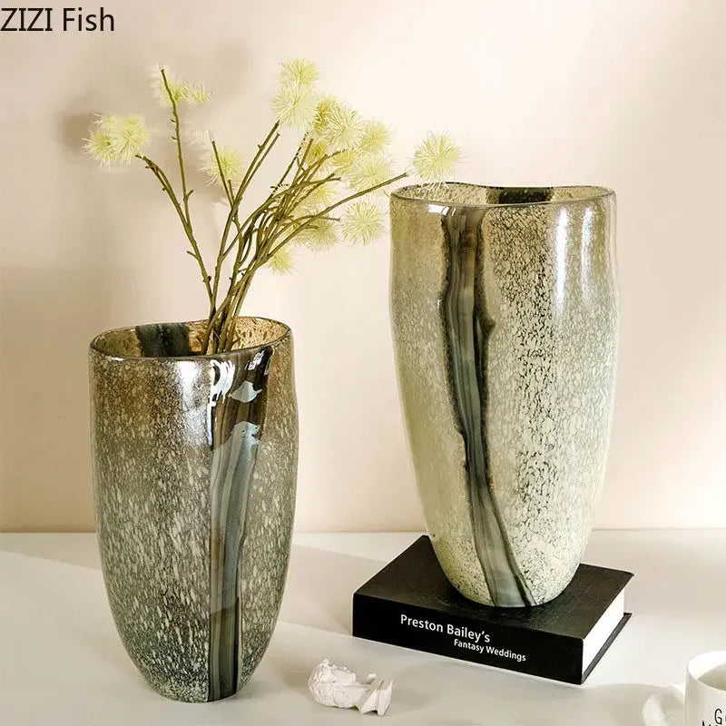Afralia™ Glass Vase Hydroponics Desk Decoration Modern Home Decor