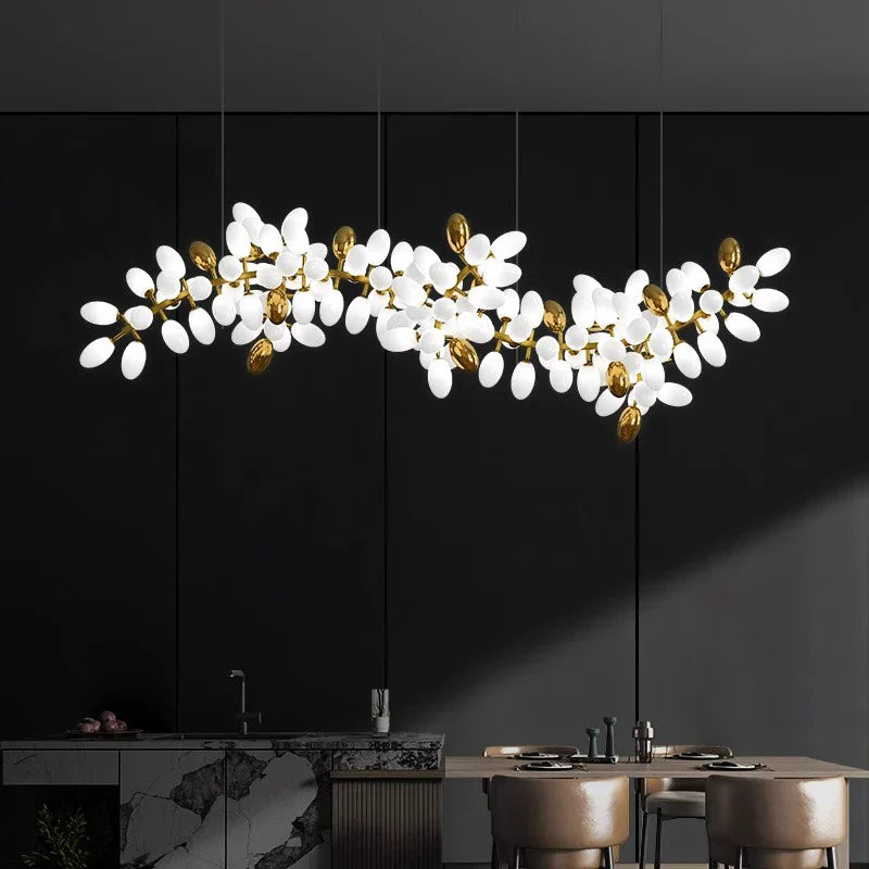 Afralia™ Modern Indoor Pendant Chandelier LED Ceiling Light Dining Room Lamp