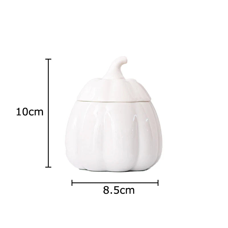 Afralia™ Ceramic Pumpkin Candle Holders Desk Decoration & Wax Melt Burner