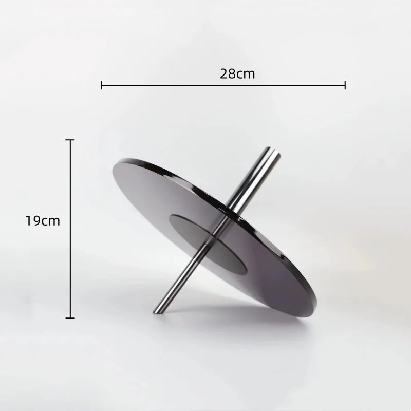 Afralia™ Geometric Metal Saucer Ornaments Handicrafts Home Decoration Flower Vase Accessories