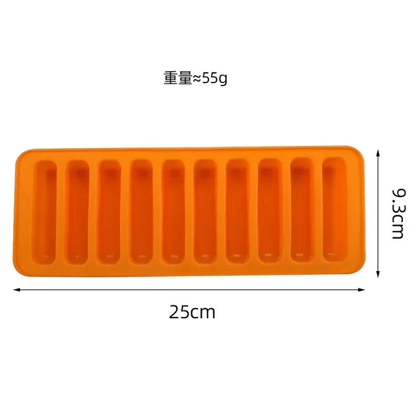 Silicone Long Strip Finger Biscuit Mold Tray - Afralia™ Bakeware