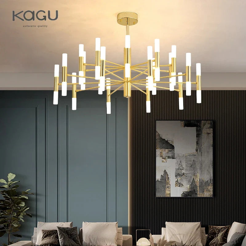 Afralia™ Nordic LED Pendant Chandelier: Modern Home Decor Light Fixture for Living Room, Bedroom & Restaurant