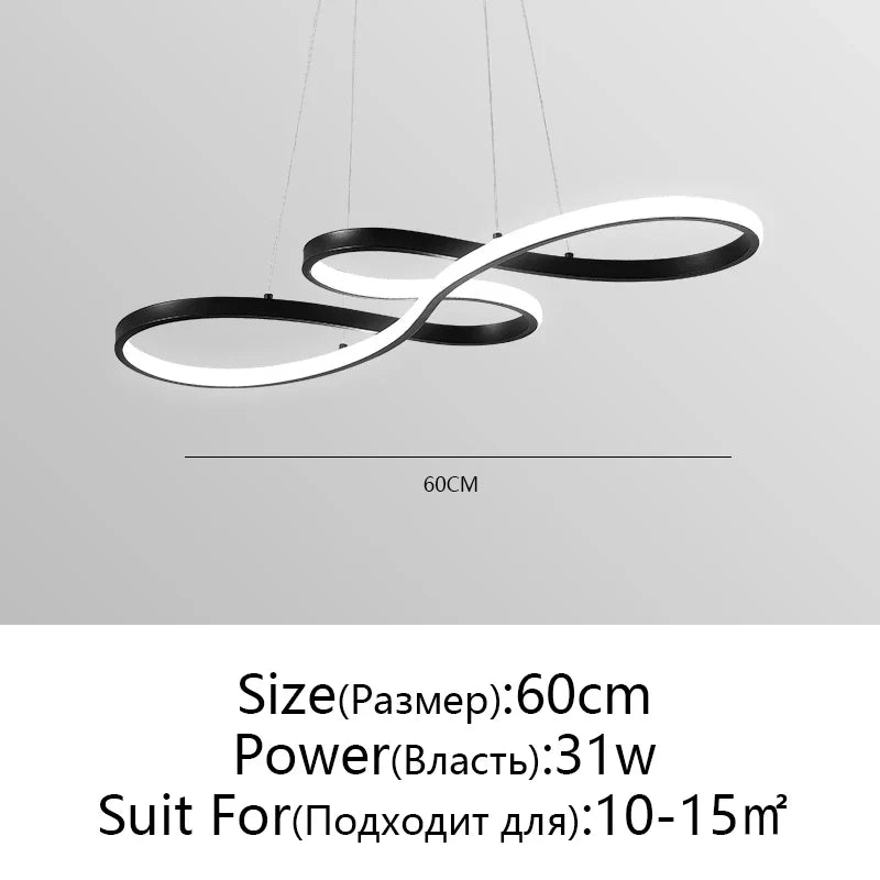 Afralia™ Circle LED Chandelier: Nordic Minimalist Design for Living, Bedroom, Dining Room