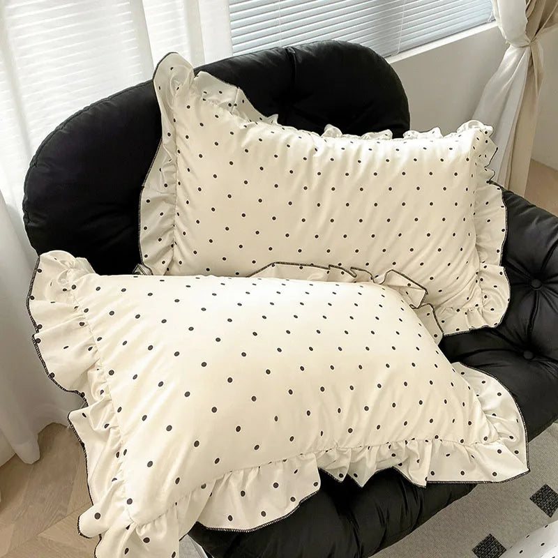 Afralia™ Rayon Silk Bow Bedding Set: Fashionable Comforter Cover for Single & Double Bed