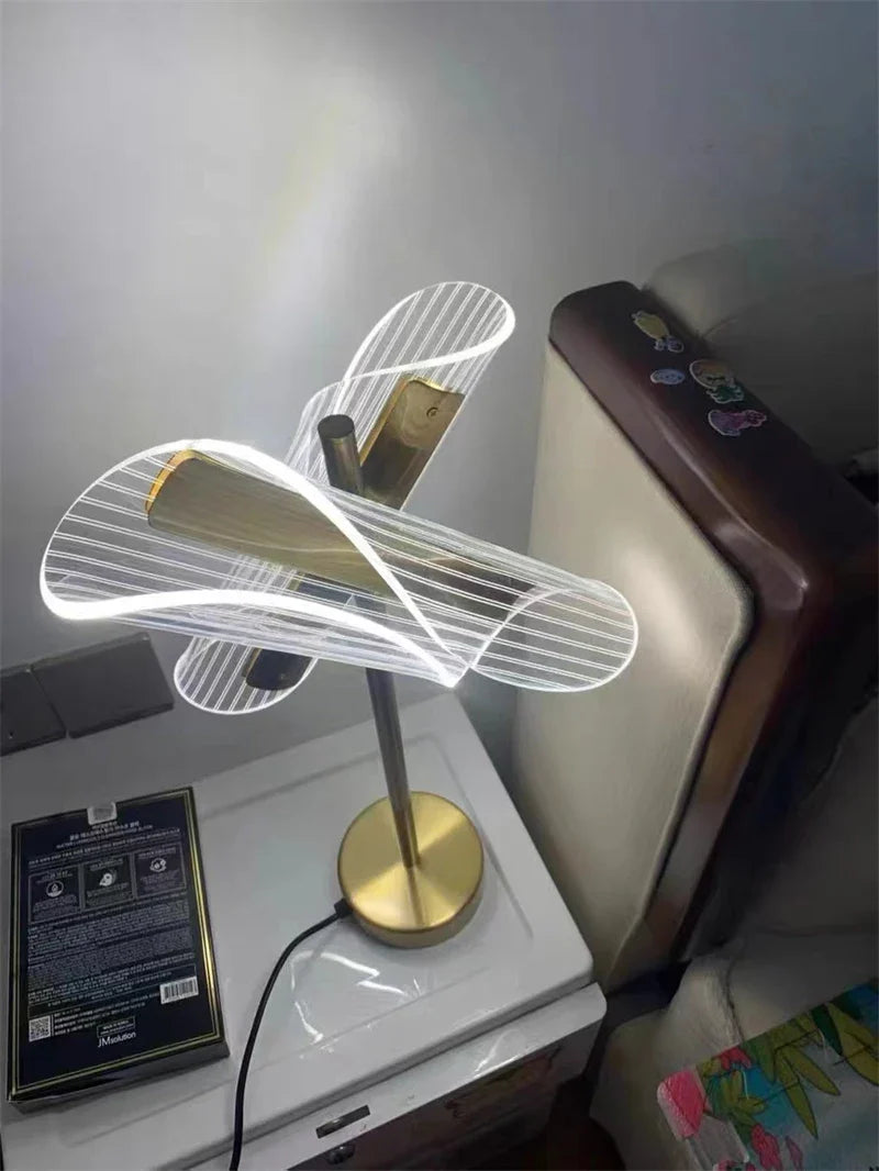 Afralia™ LED Floor Lamp Minimalist Living Room Bedroom Standing Light Decor Virtual Fixture Acrylic Floor Lights