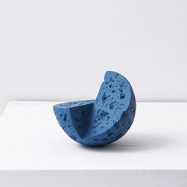 Afralia™ Geometric Square Sculpture Stack Figurine Home Decoration Accessory