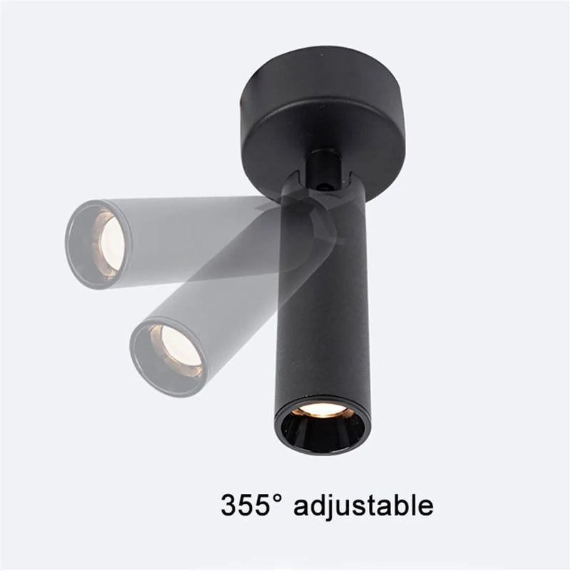 Afralia™ Narrow Beam Ceiling Spotlights for Jewelry Museum Gallery - 3W 5W Surface Mount Spotlight