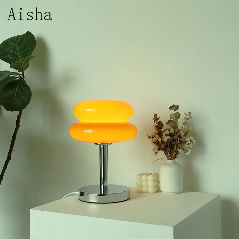 Afralia™ Bauhaus Glass Table Lamp | Modern Desktop Decoration for Home, Bedroom, Living Room