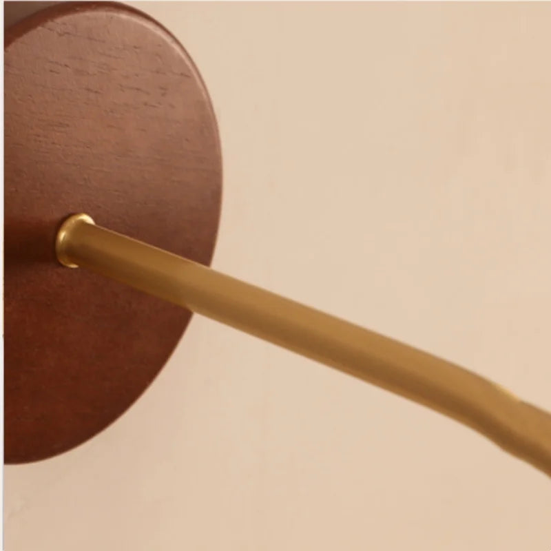 Afralia™ Adjustable LED Wall Light Fixture with Ceramic Wood Base for Home Decor