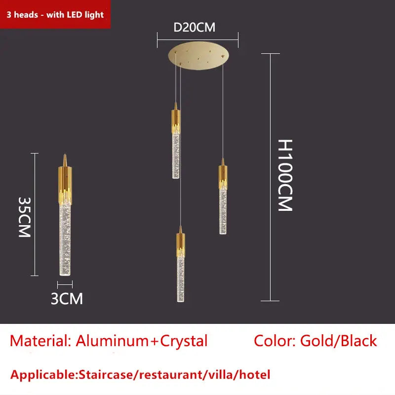 Afralia™ Crystal LED Ceiling Chandelier for Luxury Home Décor