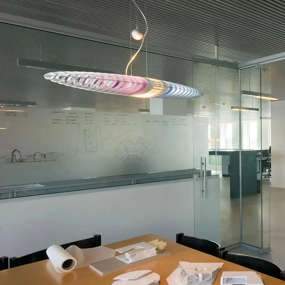 Afralia™ Titania Pendant Lamp: Modern LED Spaceship Chandelier for Hotel, Dining, and Living Room