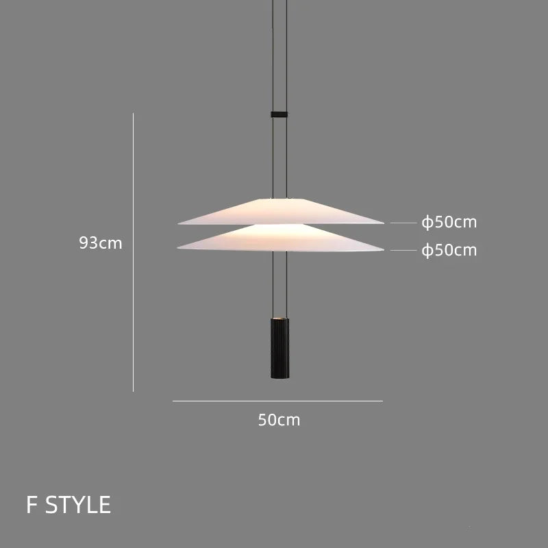 Afralia™ Circular Pendant Light: Modern Minimalist Hanging Lamp for Living Room, Dining, Bar