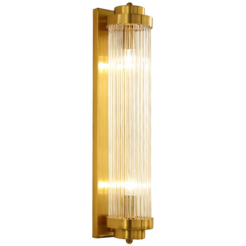 Afralia™ Crystal Wall Sconce Lamp for Living Room Bedside Decor Glass Gold Lighting