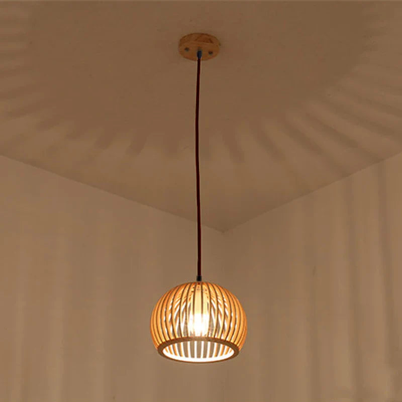 Afralia™ Wood Cage Pendant Lights | Nordic Bar Hanging Lamps | Home Decorative Lighting