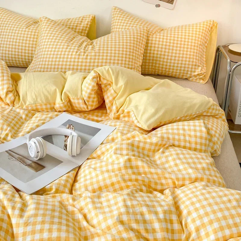 Afralia™ Soft Washed Japanese Style Queen Quilt Cover Set - Skin-friendly & Cozy