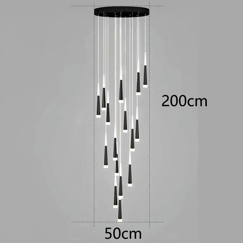 Afralia™ Nordic Stair Chandelier Living Room Dining Room Ceiling Pendant Lights Indoor Lighting