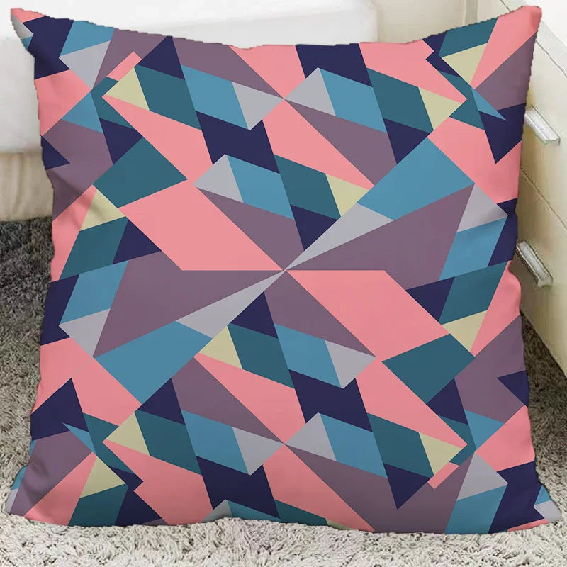 Afralia™ Nordic Grid Plush Pillow: Portable & Bounce Back for Home, Office, Car, & More