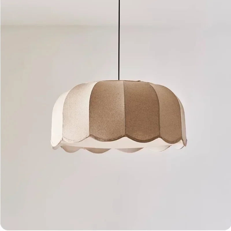Afralia™ Nordic Linen Shade E27 LED Pendant Light for Dining Room & Bar