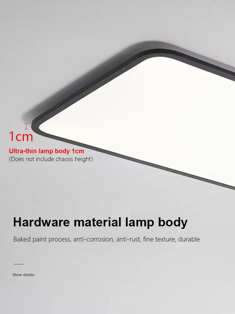 Afralia™ LED Ceiling Lamp: Modern Minimalist Rectangular Design for Living room, Bedroom, Indoor Lighting