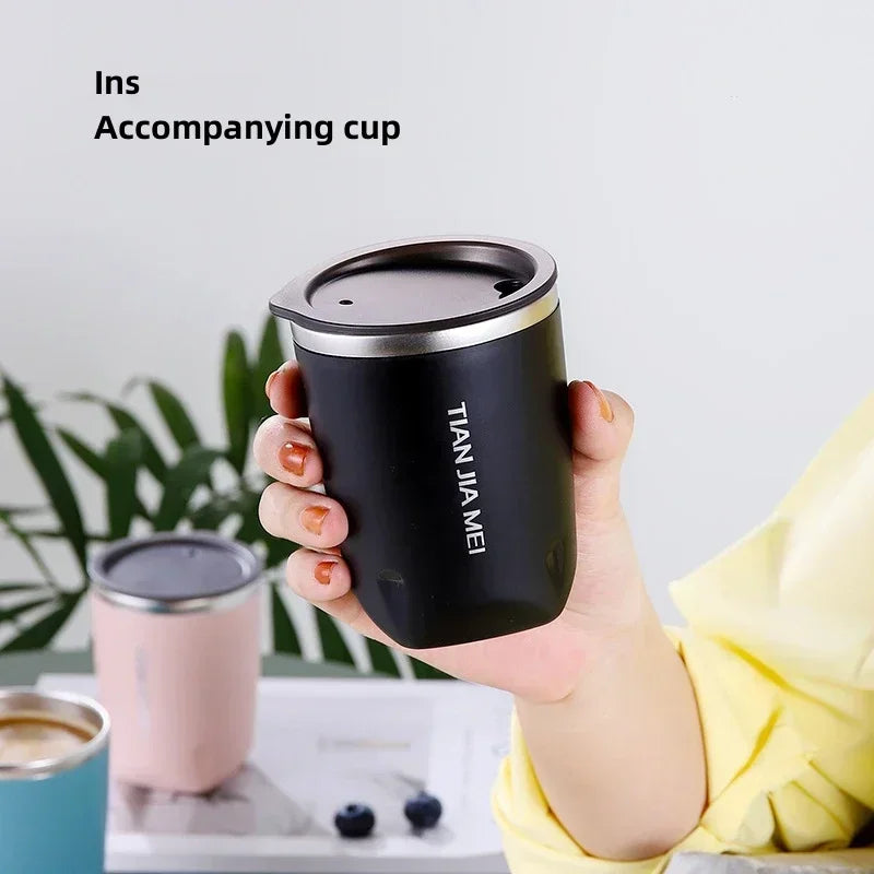 Afralia™ 300ml Stainless Steel Vacuum Flask Thermal Travel Mug Cup