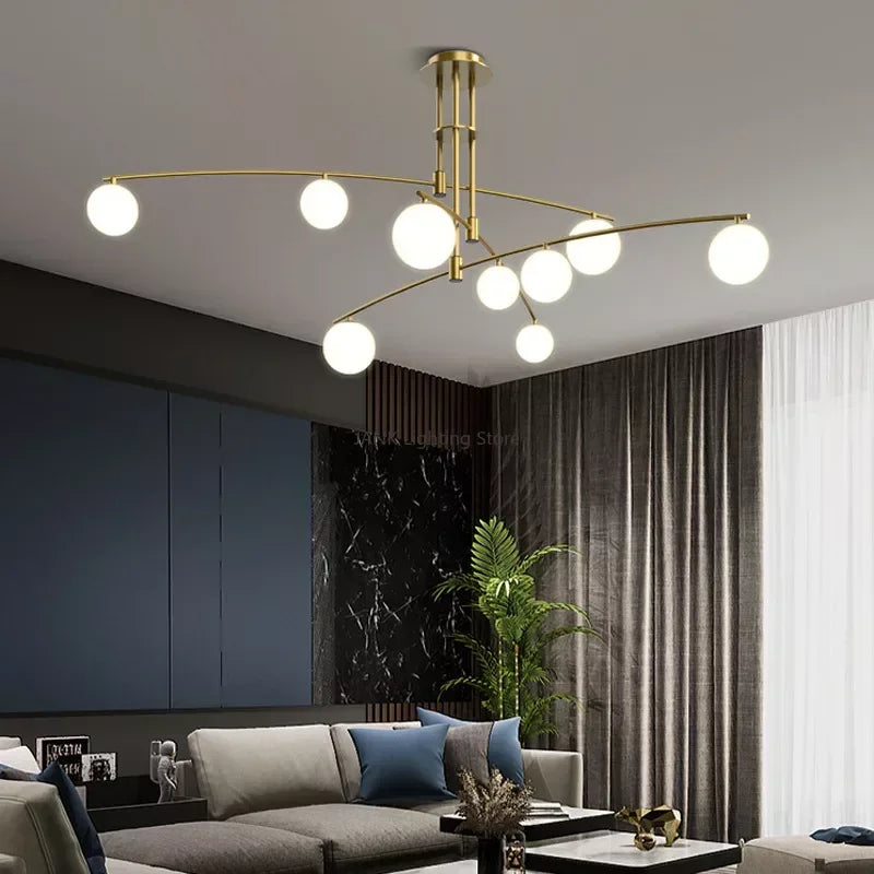 Afralia™ Glass Pendant Light: Minimalist Ceiling Suspension for Dining & Living Room Decor