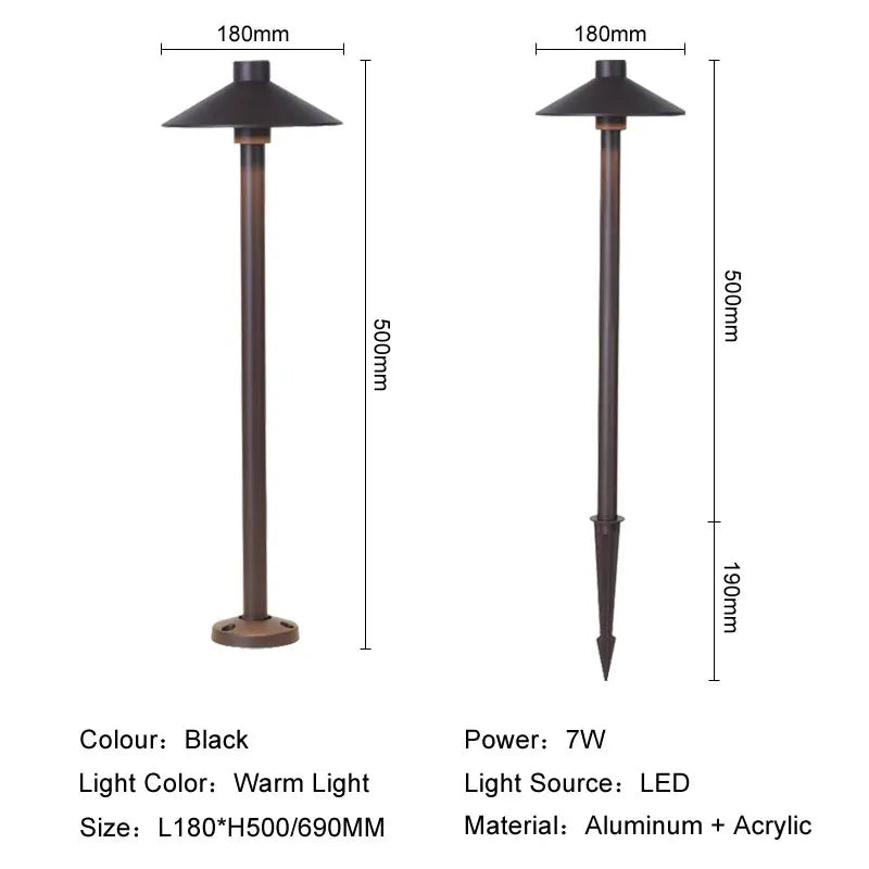 Afralia™ LED Lawn Light: Outdoor Waterproof Aluminum Spot for Courtyard, Garden, Park, Pathway