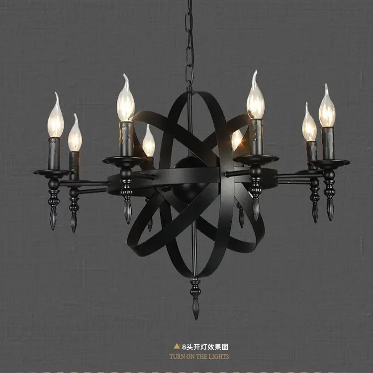 Afralia™ Iron Pendant Light for Living Room Bar Restaurant Home Decor