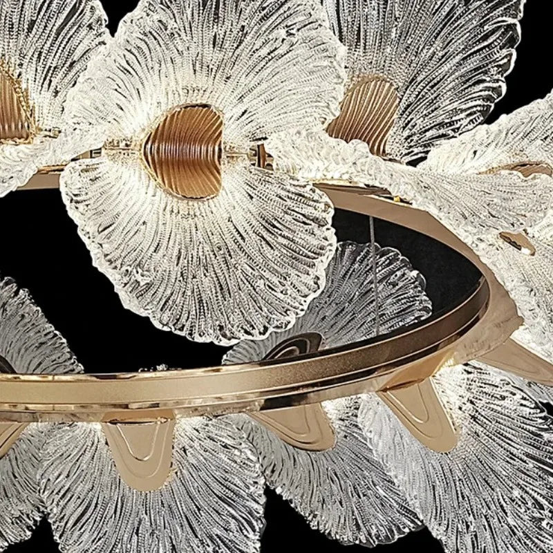 Afralia™ Crystal Flower Chandelier Pendant Light for Home Decor and Indoor Lighting