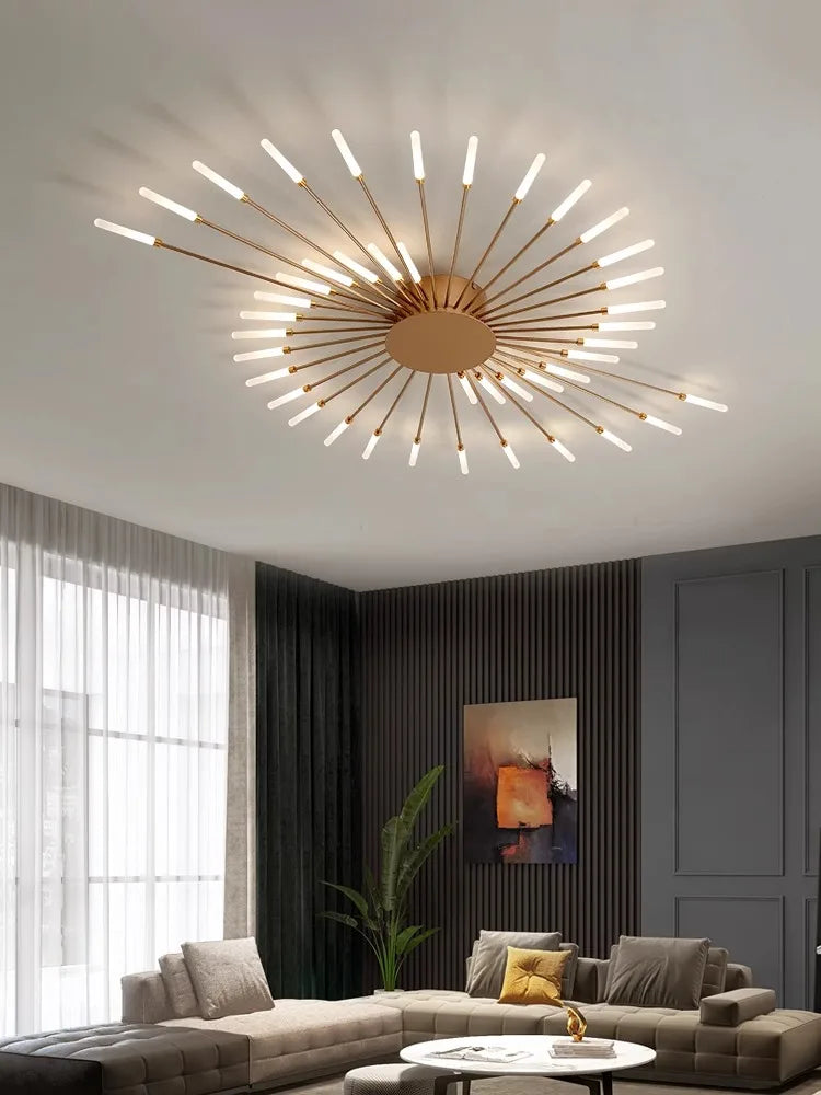 Afralia™ Modern LED Ceiling Chandelier for Home Lighting and Bedroom Luster