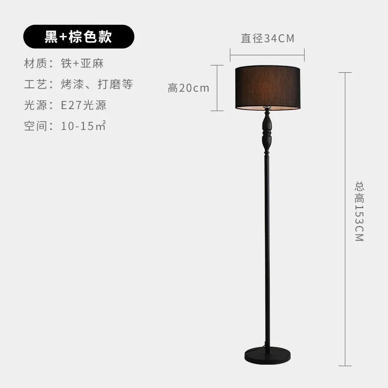 Afralia™ Nordic Style LED Floor Lamp Creative Personality Decoration Bedroom Study Lamp