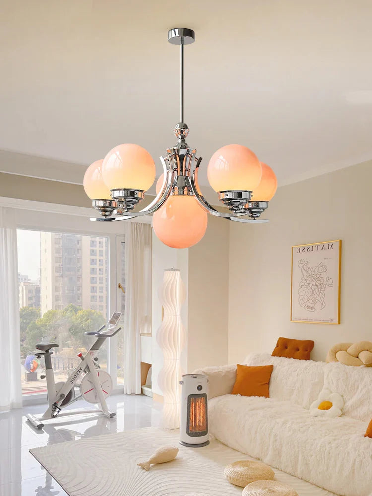 Afralia™ Glass Ball Chandelier for Modern Room Decor