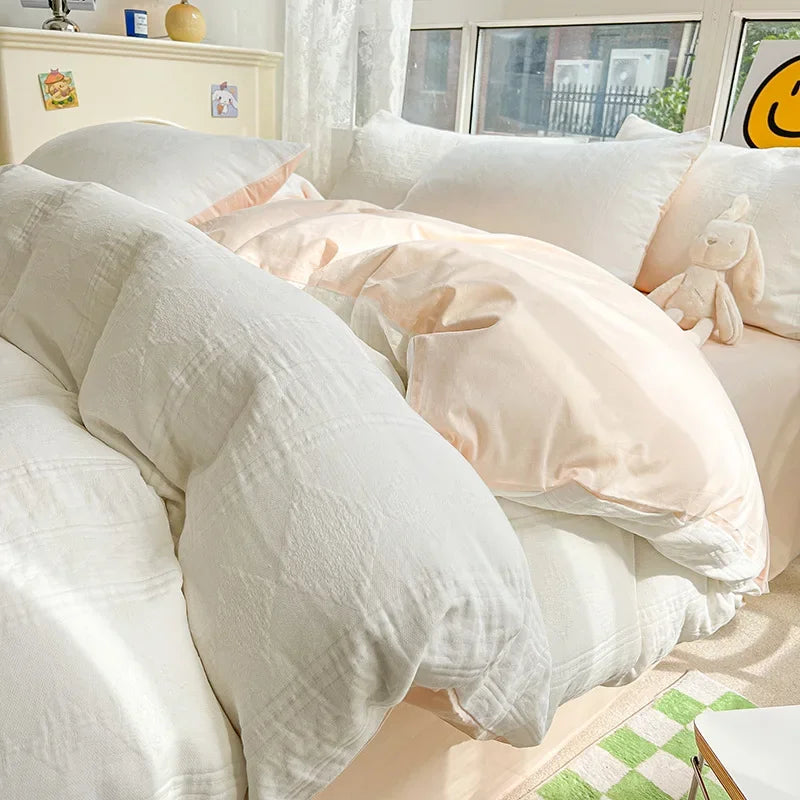 Afralia™ Cotton Three-Layer 3Pcs Bedding Set - Soft, Breathable, and Comfortable