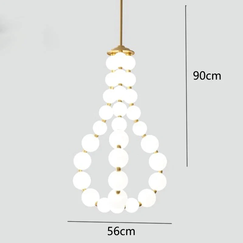 Afralia™ Nordic Home Stair Chandelier Living Dining Pendant Ceiling Indoor Lighting