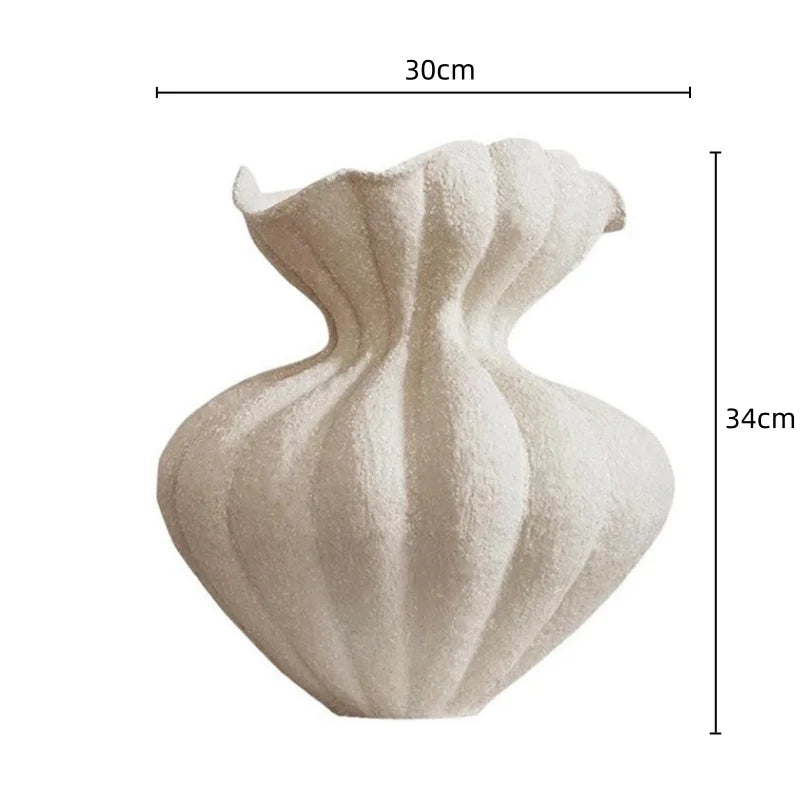 Afralia™ Lace Ceramic Vase for Home Decor Bouquets and Arrangements