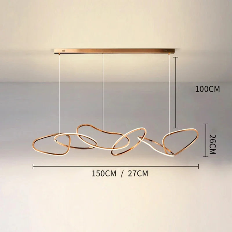 Afralia™ Modern Home Living Room Chandelier Pendant Ceiling Lamps Dining Indoor Lighting