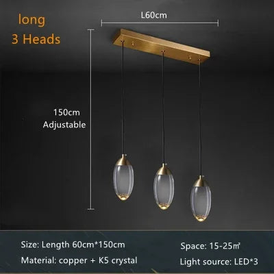 Afralia™ Copper Luster Pendant Chandelier for Luxe Interior Lighting