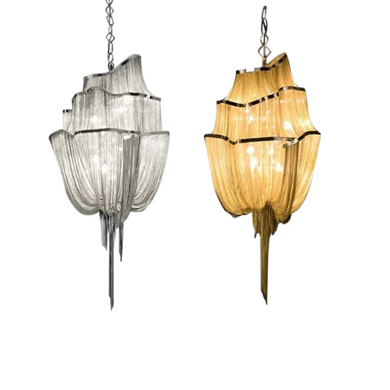 Afralia™ Modern Chain Chandelier for Luxury Dining Table and Home Decor