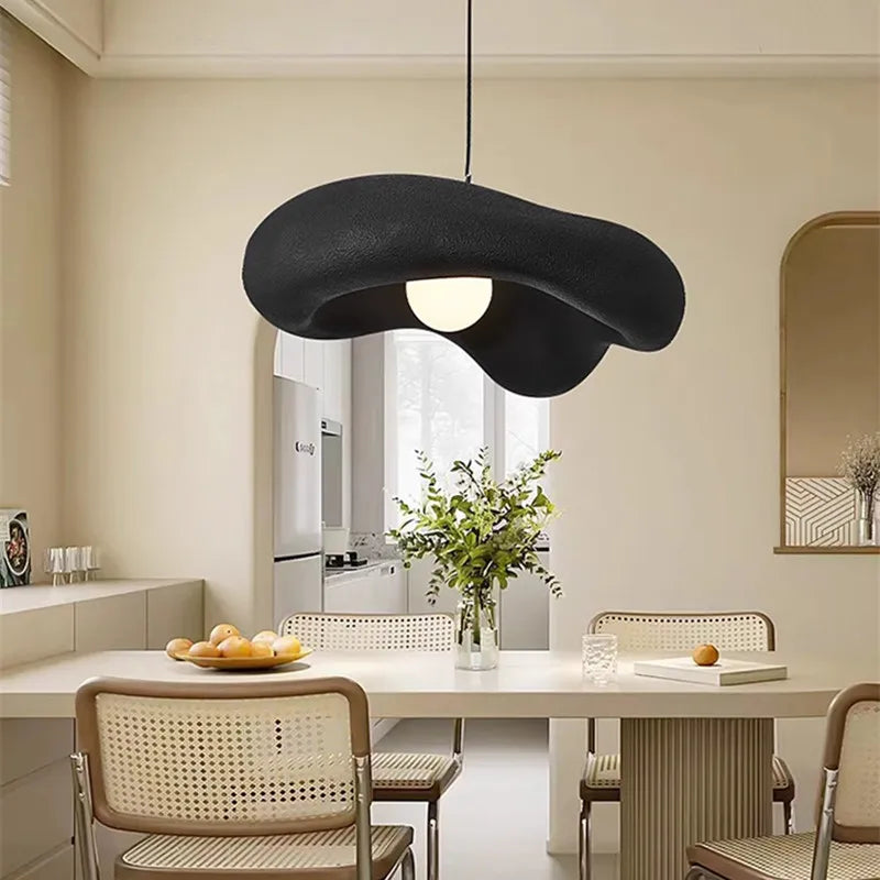 Afralia™ Creamy Style Pendant Light | Resin Dining Room LED Island Lamp