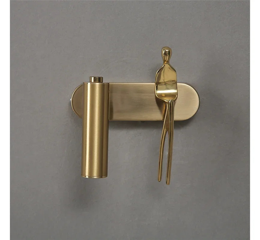 Afralia™ Postmodern LED Wall Lamp for Luxury Living Room, Bathroom, and Bedside Decor