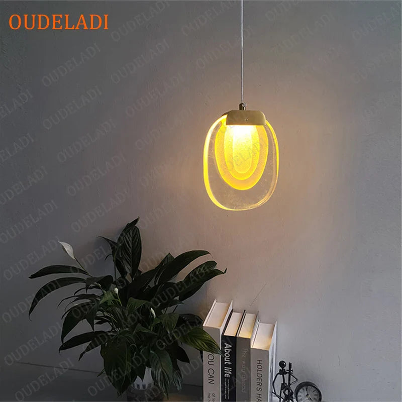 Afralia™ Crystal LED Pendant: Elegant Lighting for Dining, Bar, Kitchen, Bedroom