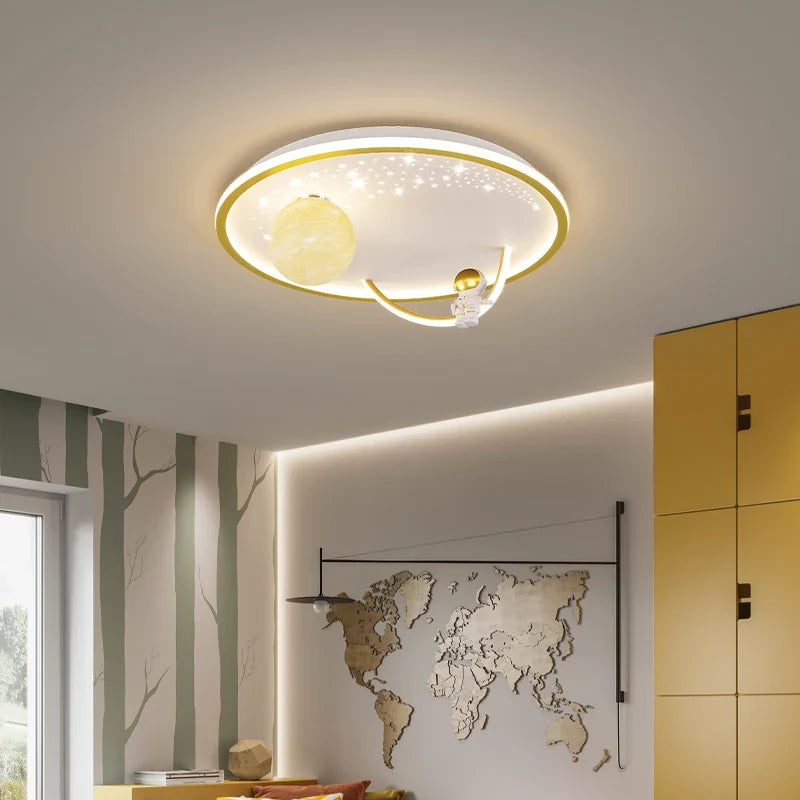 Afralia™ Nordic Kids LED Ceiling Chandelier for Bedroom Decor