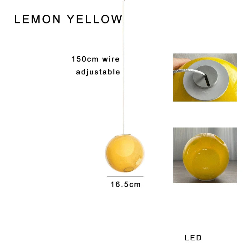 Afralia™ Colorful Balls Chandelier: Modern Dimmable Rectangle Dining Room & Bedside Hanging Lamp