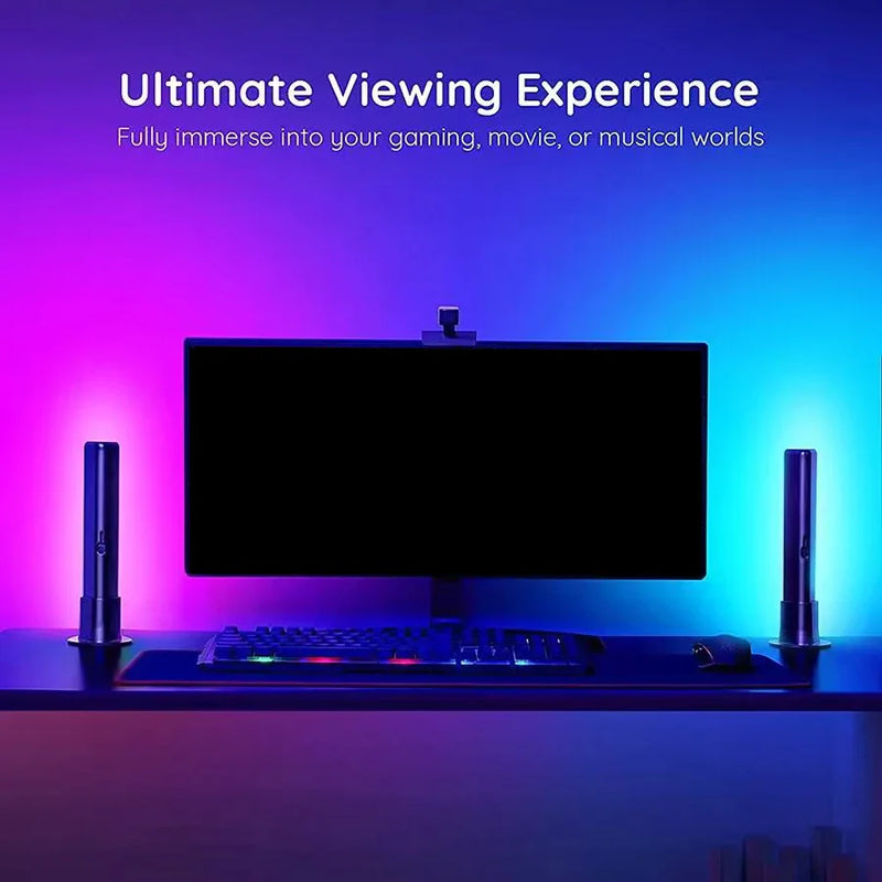 Afralia™ RGB Smart Sound Control LED Music Backlights for Gaming TV Decoration