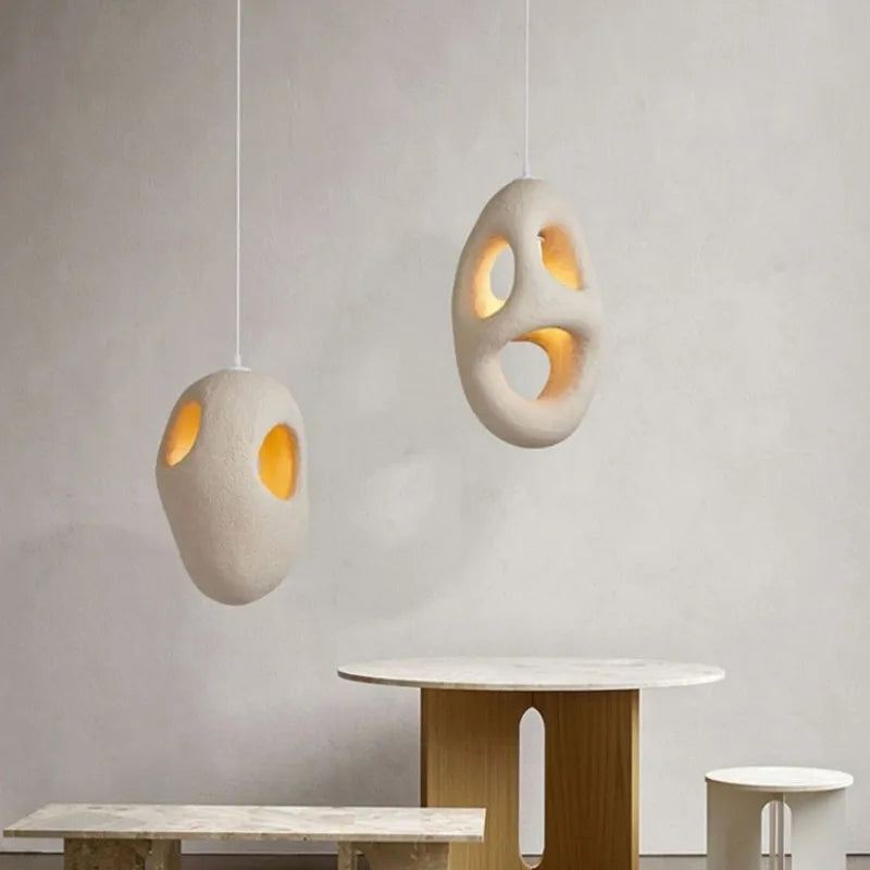 Afralia™ Modern Nordic Loft LED Pendant Lights for Retro Staircase, Irregular Lustre Luminarias