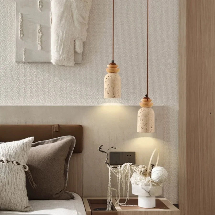 Afralia™ Wood LED Pendant Light for Home Decor and Ambiance