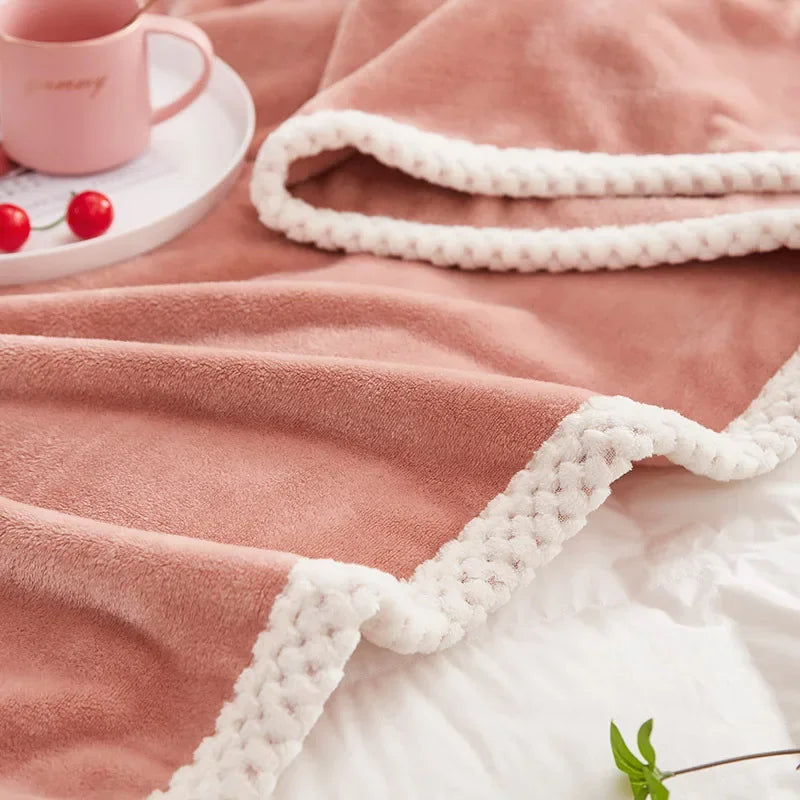 Afralia™ Milk Velvet Plush Blanket: Soft & Cozy Winter Bedding