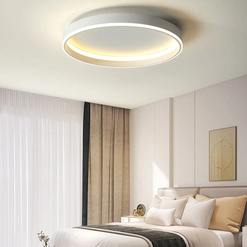 Afralia™ Modern LED Ceiling Light: Minimalist Chandelier for Bedroom, Living, and Dining Rooms