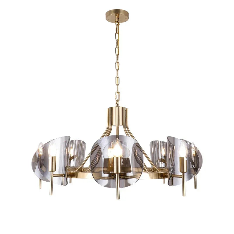 Afralia™ Glass Chandelier for Living Room Study Dining Bedroom