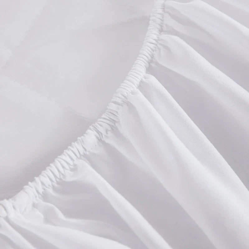 Afralia™ Quilted Waterproof Fitted Mattress Cover | Queen King Size White Bedsheet