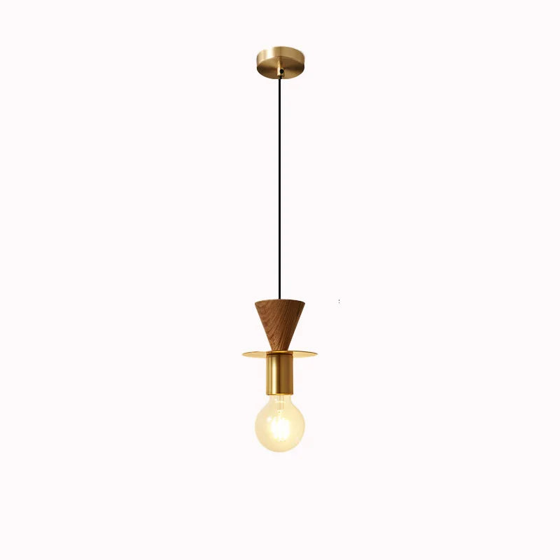 Afralia™ Modern Wood E27 Pendant Lights for Dining Room Kitchen Bar